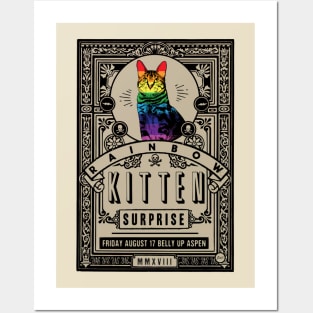 rainbow kitten 8 Posters and Art